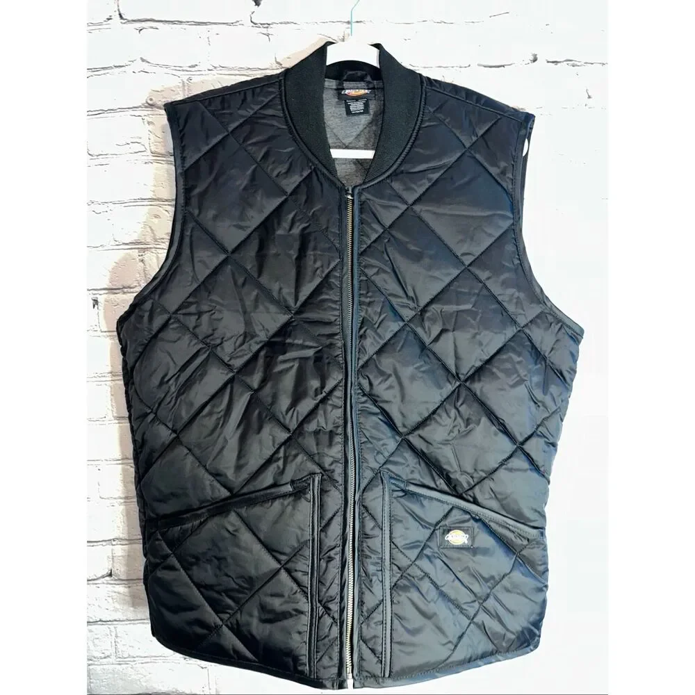 Dickies Men's Medium Big Diamond Quilted Nylon Vest - Picture 1 of 11